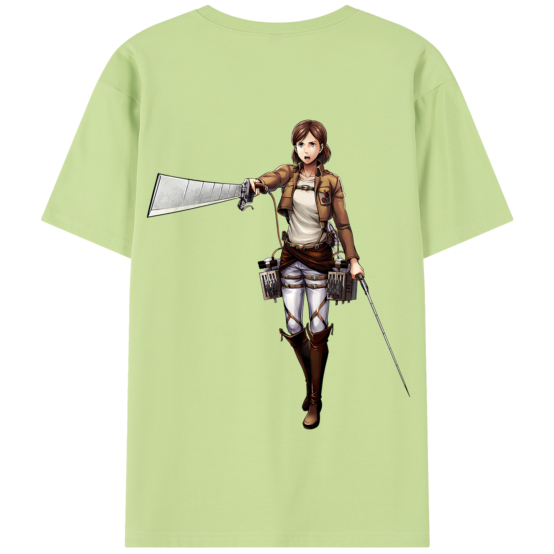 （画像用） 進撃の巨人 Attack on Titan 綿100％半袖Tシャツ（背面プリント）